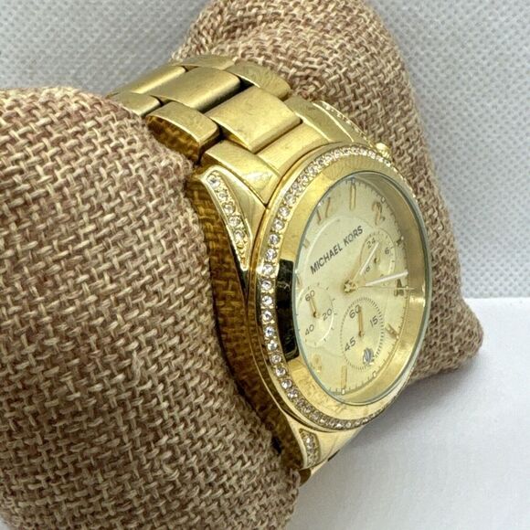 Michael Kors Blair MK5166 Women\'s Gold Stainless Steel Analog Dial Watch JNA594 main image 10